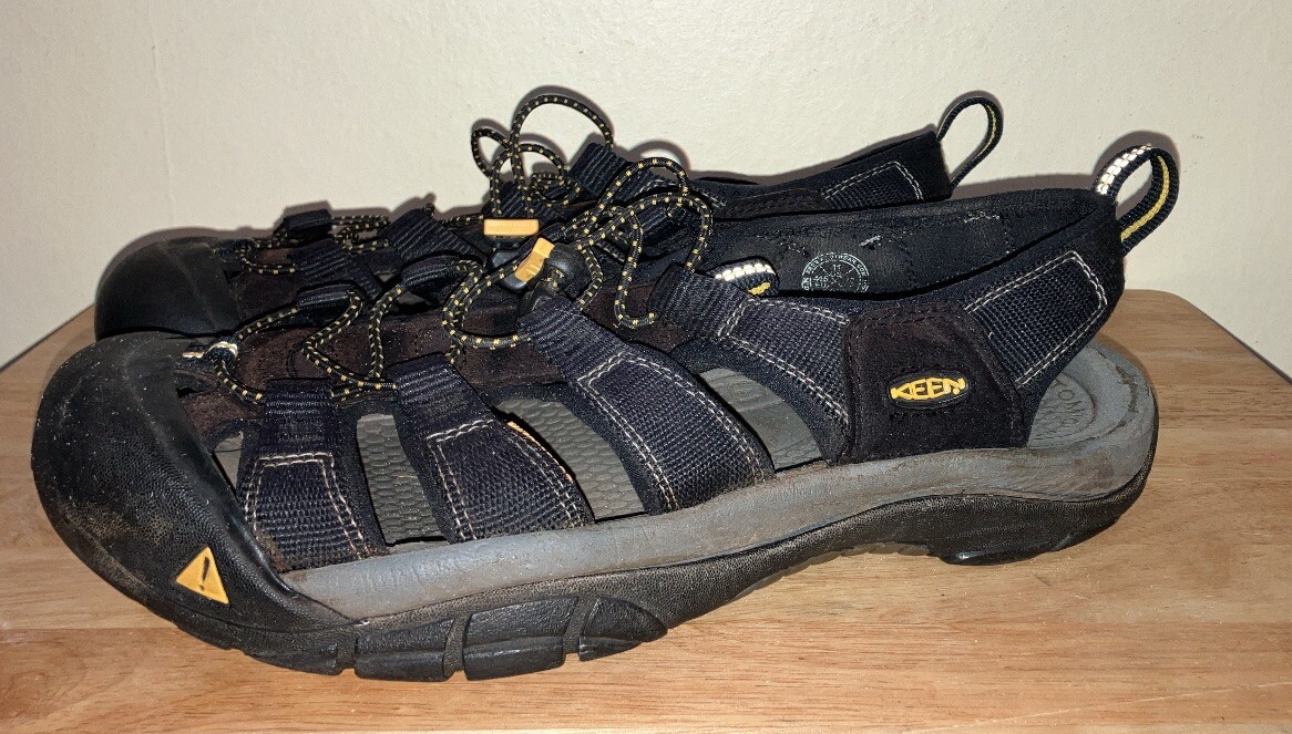 Sandali acqua Keen Newport H2 punta chiusa uomo taglia 11 nero grigio trekking trail