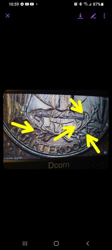 Rare Double Die Obverse/Reverse 1994 D US 25 Cent Washington Quarter 1 in ebay - Picture 9 of 19