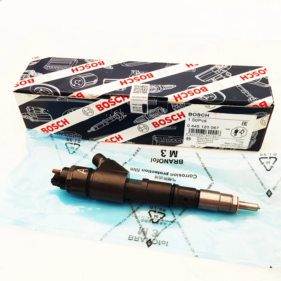 4X 0445120067 NUEVO 20798683 Inyectores de combustible para excavadora Bosch Volvo EC200 EC210 Foto 2 de 4