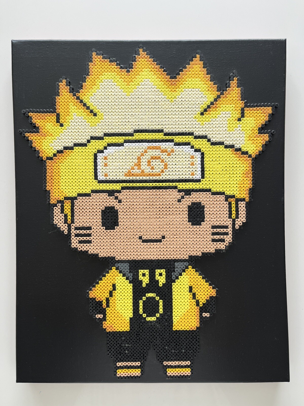 Pixel art Naruto perles à repasser déco murale Kyubi kawaii