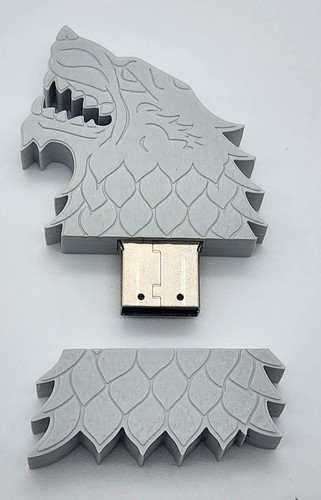 2× Game Of Thrones Stark Dire Wolf Sigil USB Flash Drive Memory Stick Thumb 4GB - Picture 10 of 11
