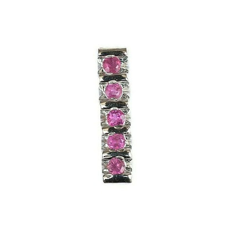 16.75 Ct Natural Pink Tourmaline 925 Sterling Silver Ring 5.9 Size Certified - Picture 2 of 7