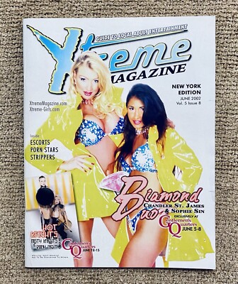 XTREME MAGAZINE NEW YORK, V5, #8, (2002), Adult Star CHANDLER ST. JOHN Cover, NM
