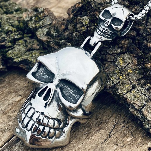 Mens Stainless Steel Halloween Large 