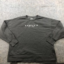 Champion Sweatshirt Women Large Gray Spell Out Crew Neck Fleece Sweater