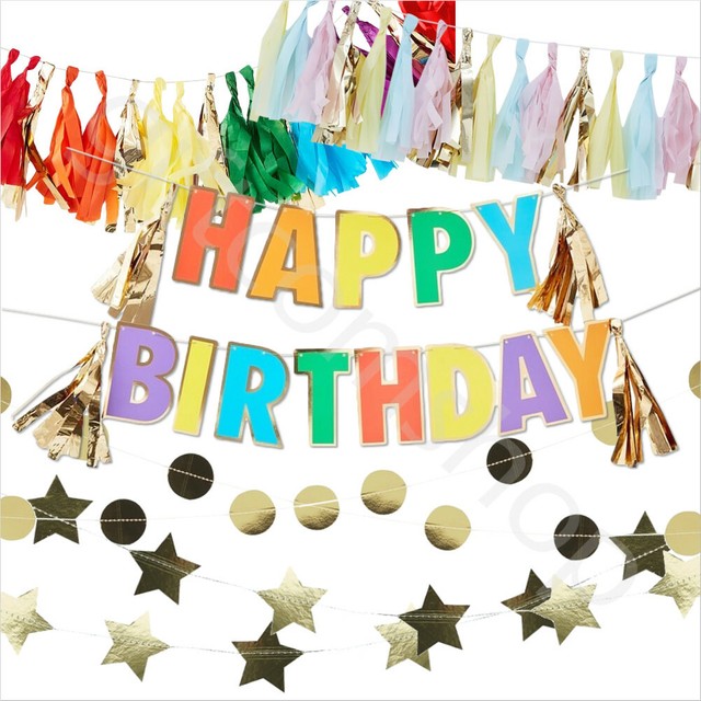 1pc Happy Birthday Banner Engineering Truck Theme Hanging Garland