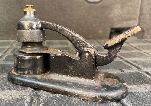 Antique Mechanical Cast Iron Inkwell - Picture 12 of 13