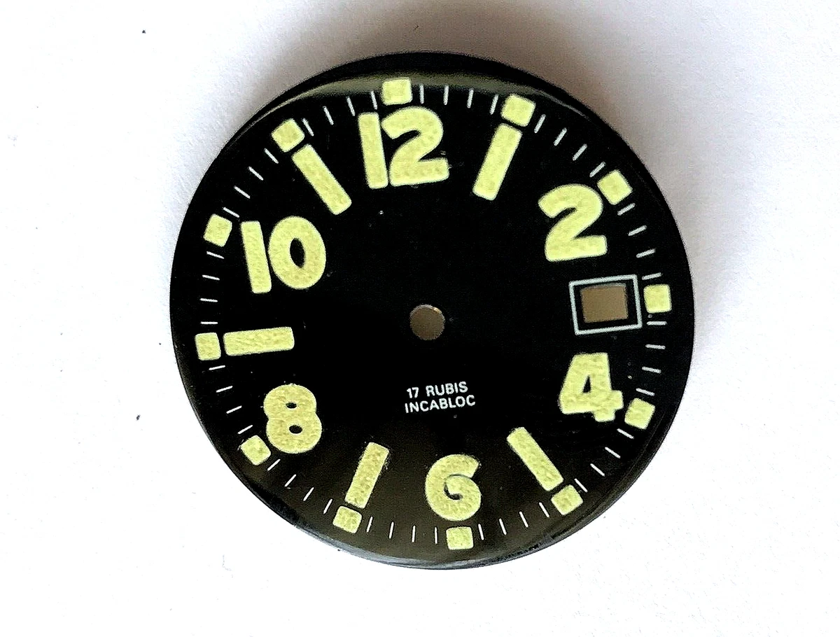 CADRAN HEUER CALCULATOR 29,50MM CALIBRE 12 NEUF DE STOCK