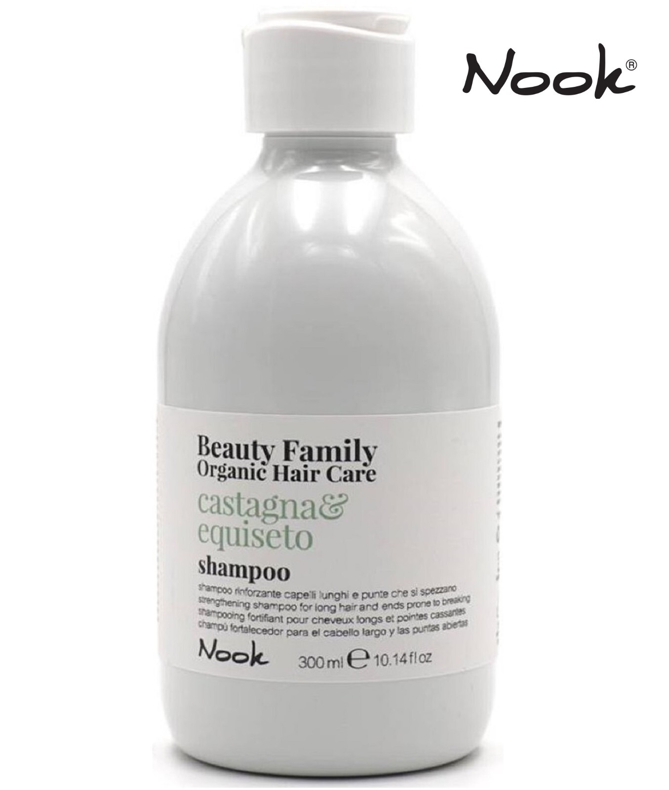NOOK SHAMPOO ANTIROTTURA RINFORZANTE CAPELLI E PUNTE CASTAGNA & EQUISETO 300ML