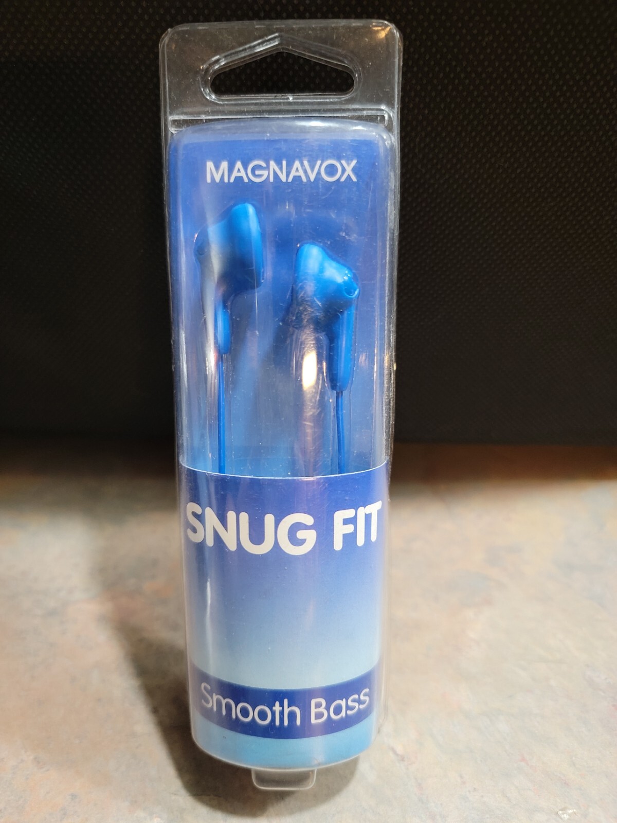 Magnavox Shuffle In-Ear Headphones with 8.6mm Drivers for Deep Bass Blue-image