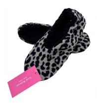 Isaac Mizrahi Leopard Slippers Women Fluffy Sherpa Lined
