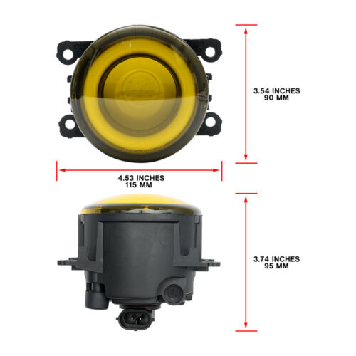 JDM Selective Yellow LED Fog Lights DRL For Honda Civic Accord CRV Acura TL TSX - Picture 2 of 14
