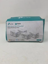 TP-Link Kasa Smart Wi-Fi Plug Slim Energy Monitoring 4-Pack EP25P4 New Open Box