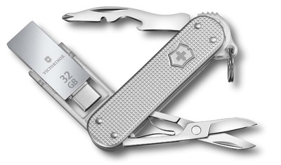 VICTORINOX USB Memory 32GB Multi-tool Jet Setter@Work Alox 32GB USB Silver D New