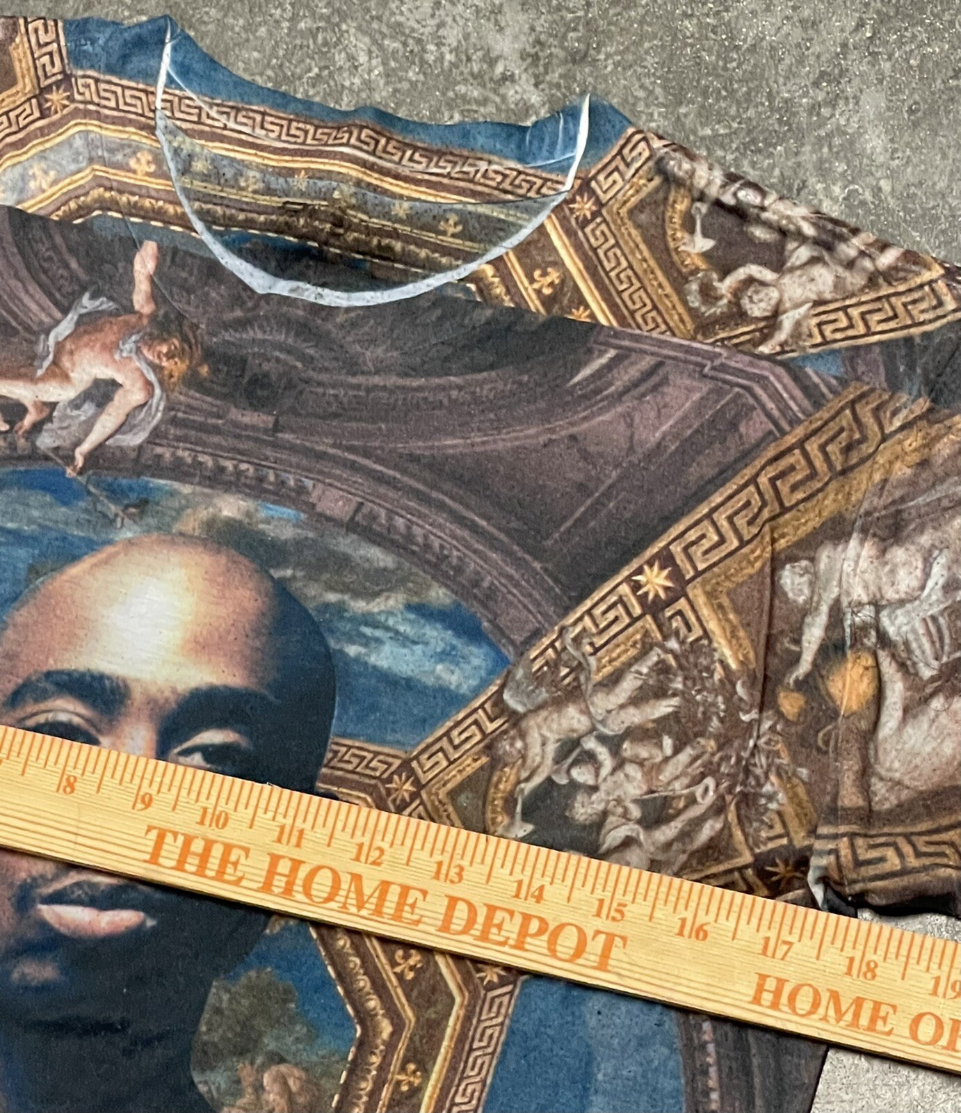 FILA T shirt uomo TUPAC SHAKUR Cappella Sistina manica corta adulto taglia small