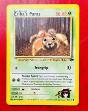 Lotto Carte POKEMON TGC Gym Challenge - ERIKA'S PARAS - 71/132 - 2000 Inglese