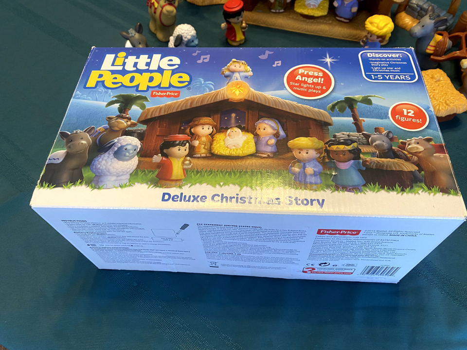Mattel Fisher-Price Little People Deluxe Christmas Story J2404 - Statuetta di angelo di ricambio per presepe