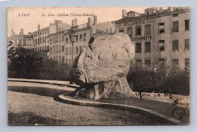 Antique France Postcard LYON Le Gros Caillou Boulangerie 1905