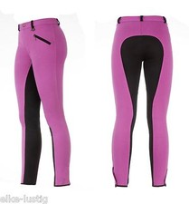 Reithose Kinderreithose »Miley« Kniebesatz  Pink/schwarz Viele Größen USG NEU