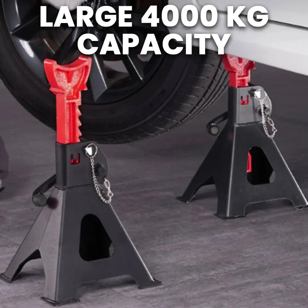 TREX 4000KG Automotive Car Jack Axle Stands, 2 Pieces eBay
