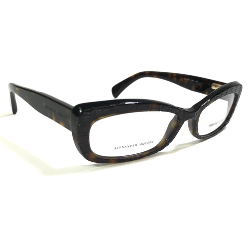 Alexander McQueen Eyeglasses Frames AMQ4203 086 Tortoise Cat Eye 52-15-140 - Picture 2 of 11