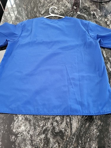 Blusa Médica Natural Uniforms Para Mujer Cuello en V Talla XS Azul Real - Imagen 7 de 7