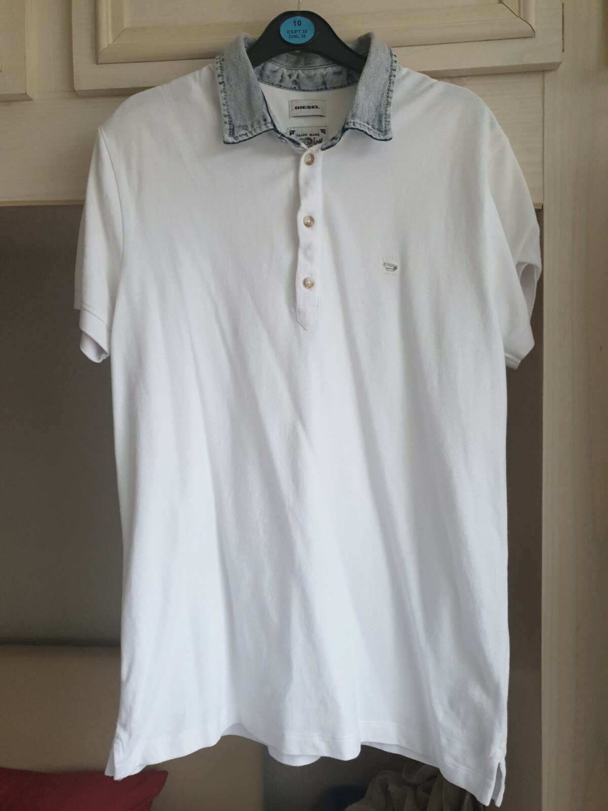 diesel polo shirt denim collar