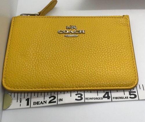 Coach Damen-Münzbörse/Kreditkartenausweisetui Leder senfgelb - Bild 11 von 12