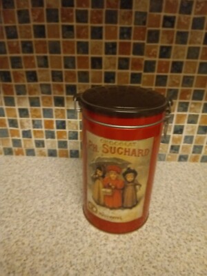 Vintage Blechdose, Schokolade Ph Suchard Blechdose, Schweizer Blech Werbung