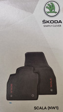 Original Skoda Gummi Allwetter Fußmatten Vorne+Hinten 4tlg für Scala ab 2019 NEU