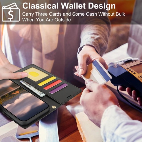 Floral Embossed Wallet Case For Samsung Galaxy S25 S24 S23 S22 S21 S20+ FE Ultra - Picture 7 of 57