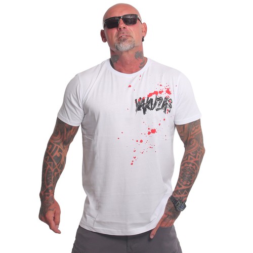 Neues Yakuza Herren Brushed V02 T-Shirt - Weiß - Picture 3 of 7