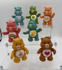 Vintage 1983 Kenner 3 Inch Care Bears PVC Poseable Figures, Lot of 7