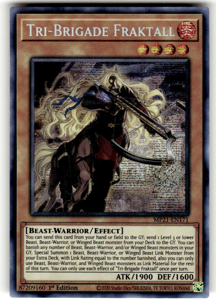 Tri-Brigade Fraktall MP21-EN171 2021  Yu-Gi-Oh 1st Edition NM