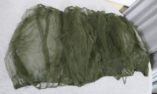 Set of 3 Green Mosquito Net Mesh Neck Gaiter Headnet Face Mask w Loops One Size