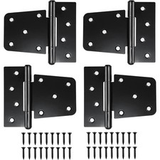 Türscharniere Edelstahl Gartentor Holzscharnier Klappbar Schwarz 13x11cm