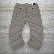 Vintage Y2K Chaps Corduroy Pants 38x30 Baggy Wide Leg Fit Tan Cotton NWT