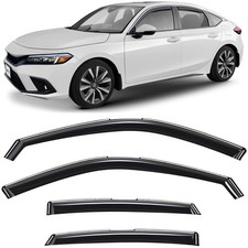 CLIM ART in-Channel Incredibly Durable Rain Guards for Honda Civic 2022-2026 ...