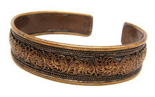 VTG COPPER CUFF BRACELET FINE DESIGN WORK