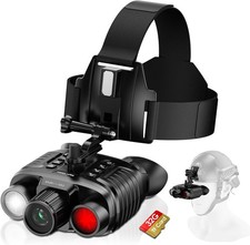 4K Head-Mounted Night Vision Goggles Upgraded Rechargeable Hands 8X Digital Zoom