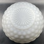 Anchor Hocking Hobnail Milk Glass 8” Serving Bowl Vintage