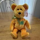 Ty Beanie Babies 4-H Club Teddy Bear Plush 2005 Vintage