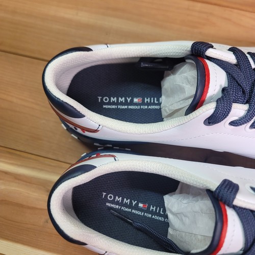 Tommy Hilfiger Shoes Mens 7 M Rezz White 146 Low Top Sneakers Memory Foam New - Picture 4 of 11