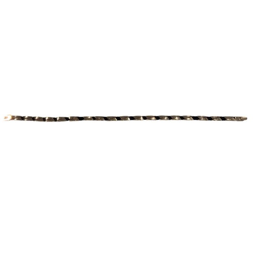 Cinturón ajustado elástico de metal dorado negro 34" - Imagen 3 de 5
