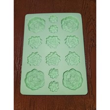 Wilton Silicone Mold Green Roses Flowers