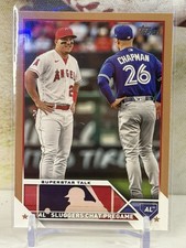 2023 Topps Update Series - Vet Combos Mike Trout, Matt Chapman #US313 Gold /2023