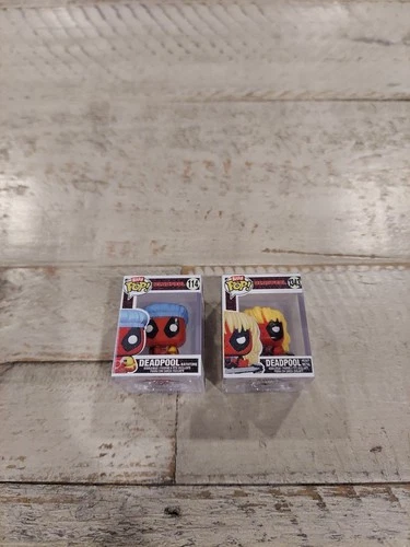 Funko Bitty Pops! Deadpool Series Rare Beauty Pageant #1340 & Bathtime #114