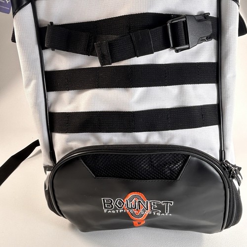 Mizuno MVP Backpack 89730 Baseball Softball Sports Bag Black White Pockets - Picture 2 of 20