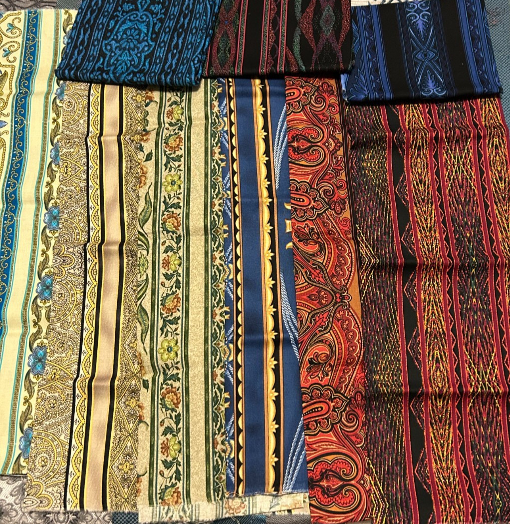 Lot Of 8 patterns Misc Design Fabric for Crafting and Quilti