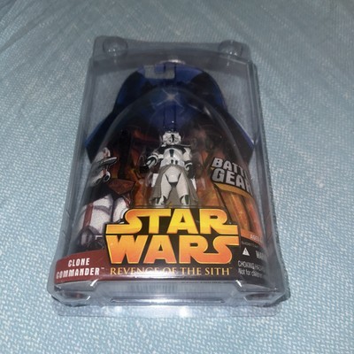 Hasbro Star Wars ROTS Revenge of the Sith Clone Commander figure Green